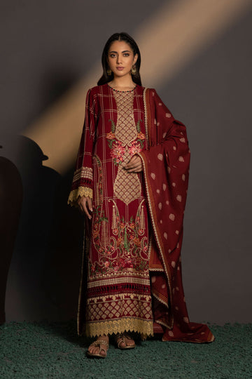 Sapphire U3E SG22V8 18 1 3 Piece - Embroidered Karandi Suit Winter Vol 1 2022 Online Shopping